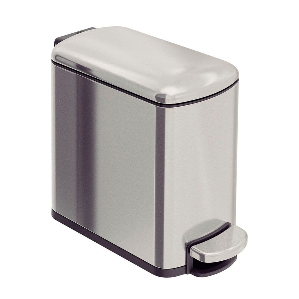 Lixeira Tipo D Slim Aço Inox Acetinado Balde Interno 6 Litros - Tramontina 94538/606