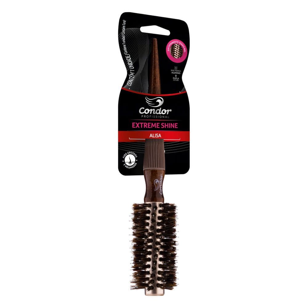 Escova Para Cabelo Profissional Condor Extreme Shine Ref. 7111