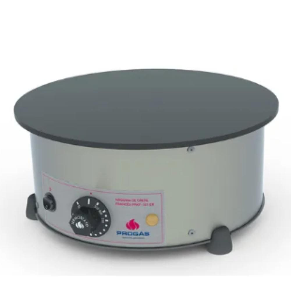 Chapa Crepe Francês Redonda Elétrica Progás  127V PRKF-101ER