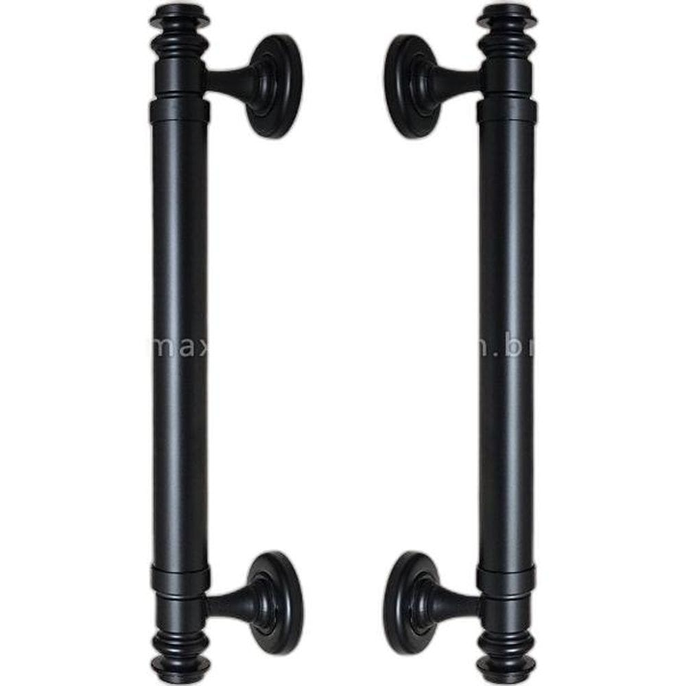 Puxador Duplo Porta Pivotante Correr Rústico Davinci 300Mm
