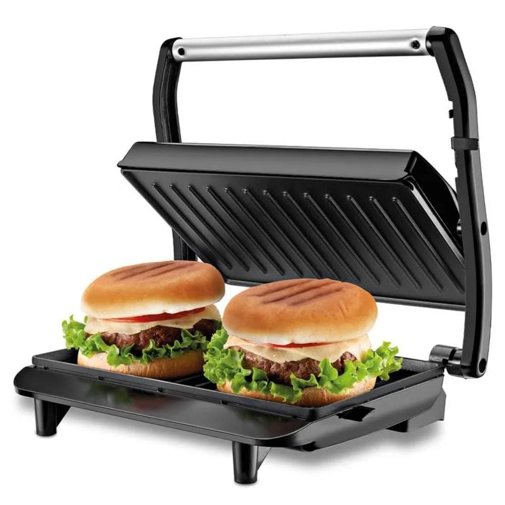 Sanduicheira Mondial Master Press Grill Inox 1000W Inox/Preto 127V - PG-01