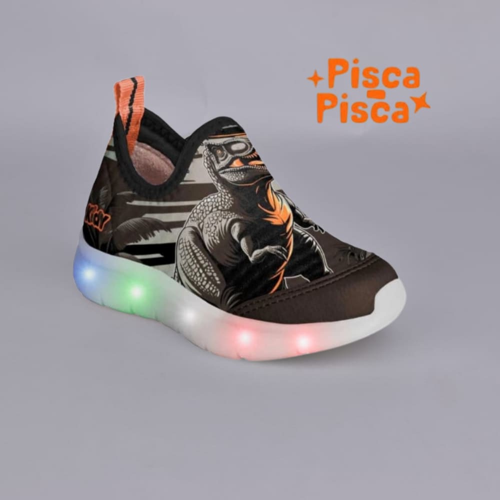 TENIS KIDY FLEX LIGHT MARROM/LARANJA Kidy
