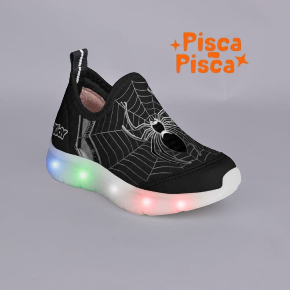 TENIS KIDY FLEX LIGHT PRETO/PRATA Kidy