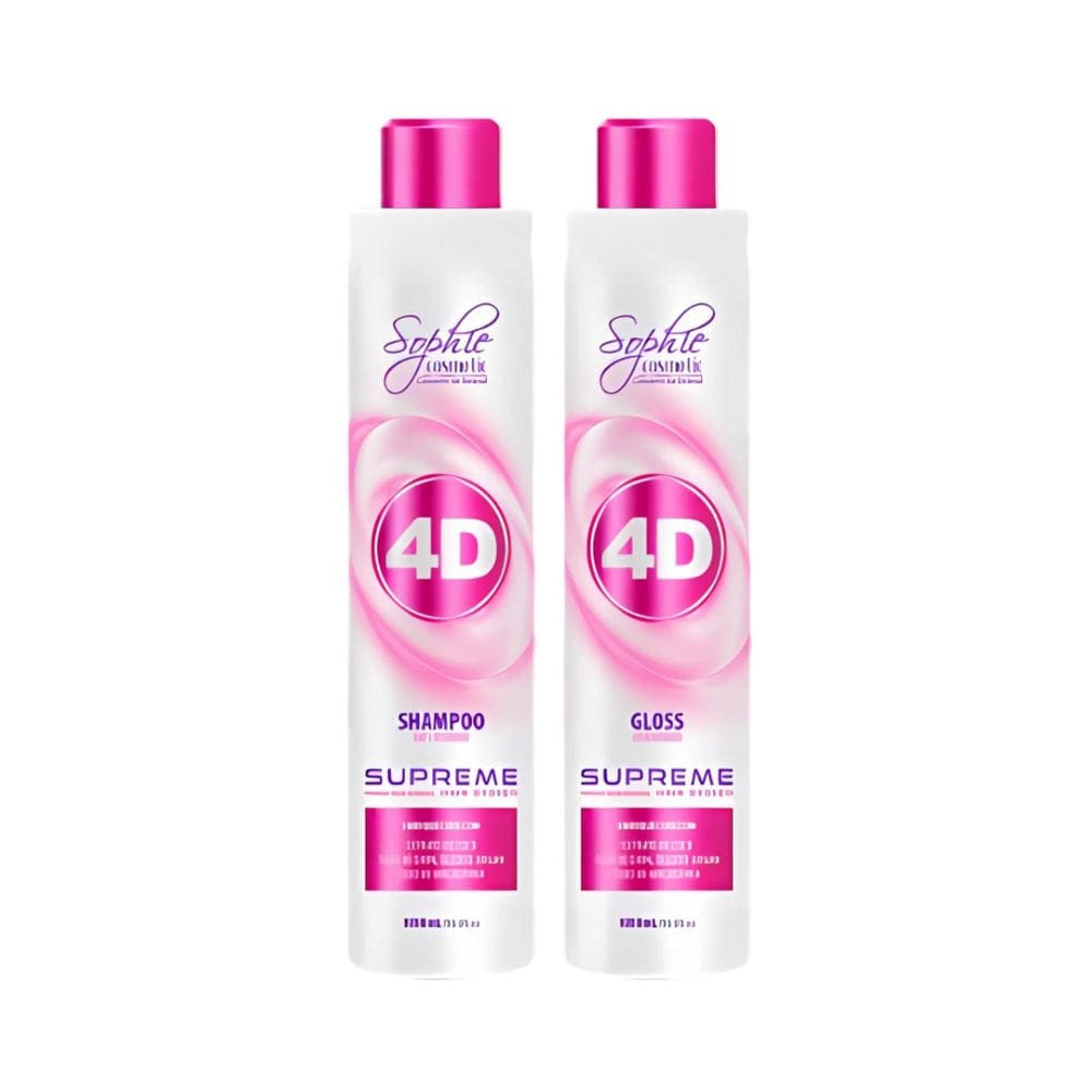 Kit Progressiva 4D Supreme Shampoo 1L + Gloss 1L Sophie Cosmetic