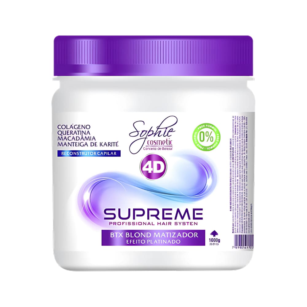 Botox 4D Matizador Livre de Formol 0% 1kg Sophie Cosmetic