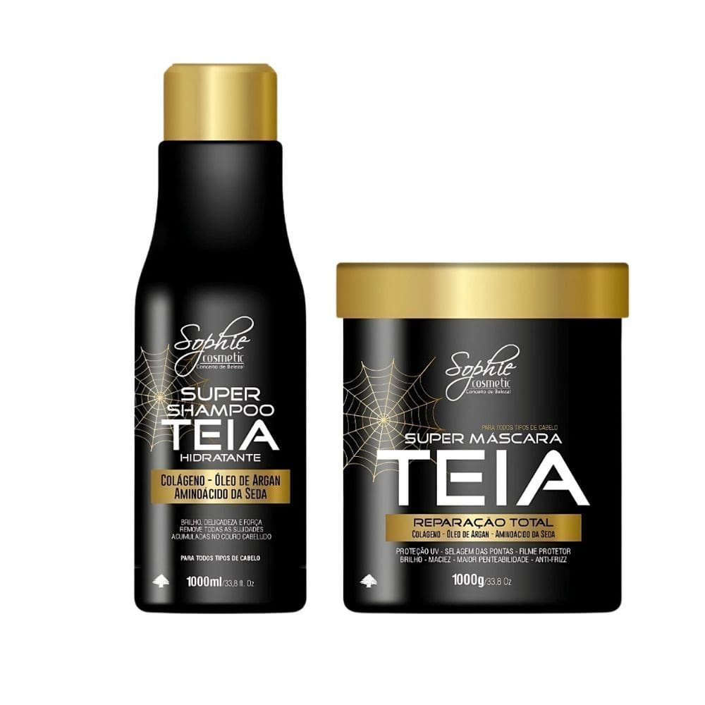 Kit Teia (Shampoo 1l +Mascara 1kg) Sophie Cosmetic