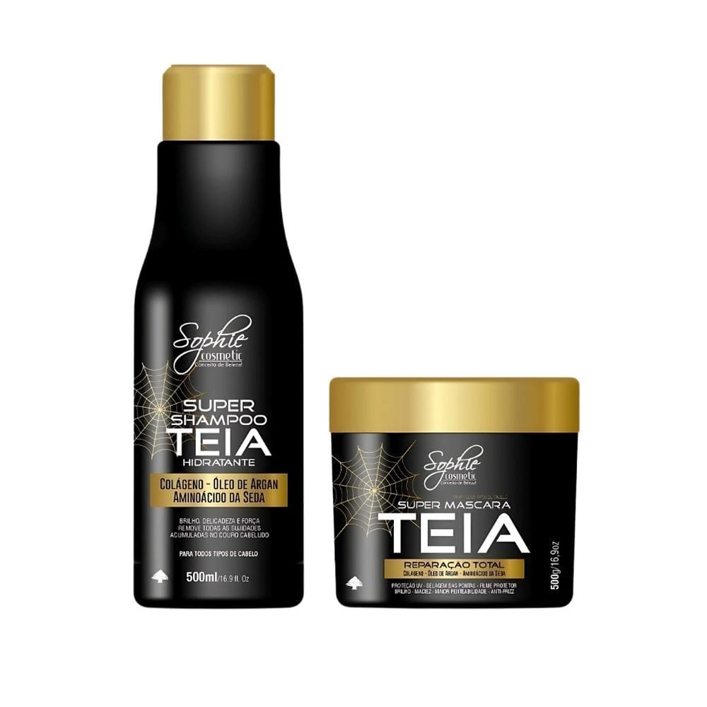 Kit Teia Manutenção (Shampoo 500ml +Mascara 500g) Sophie Cosmetic