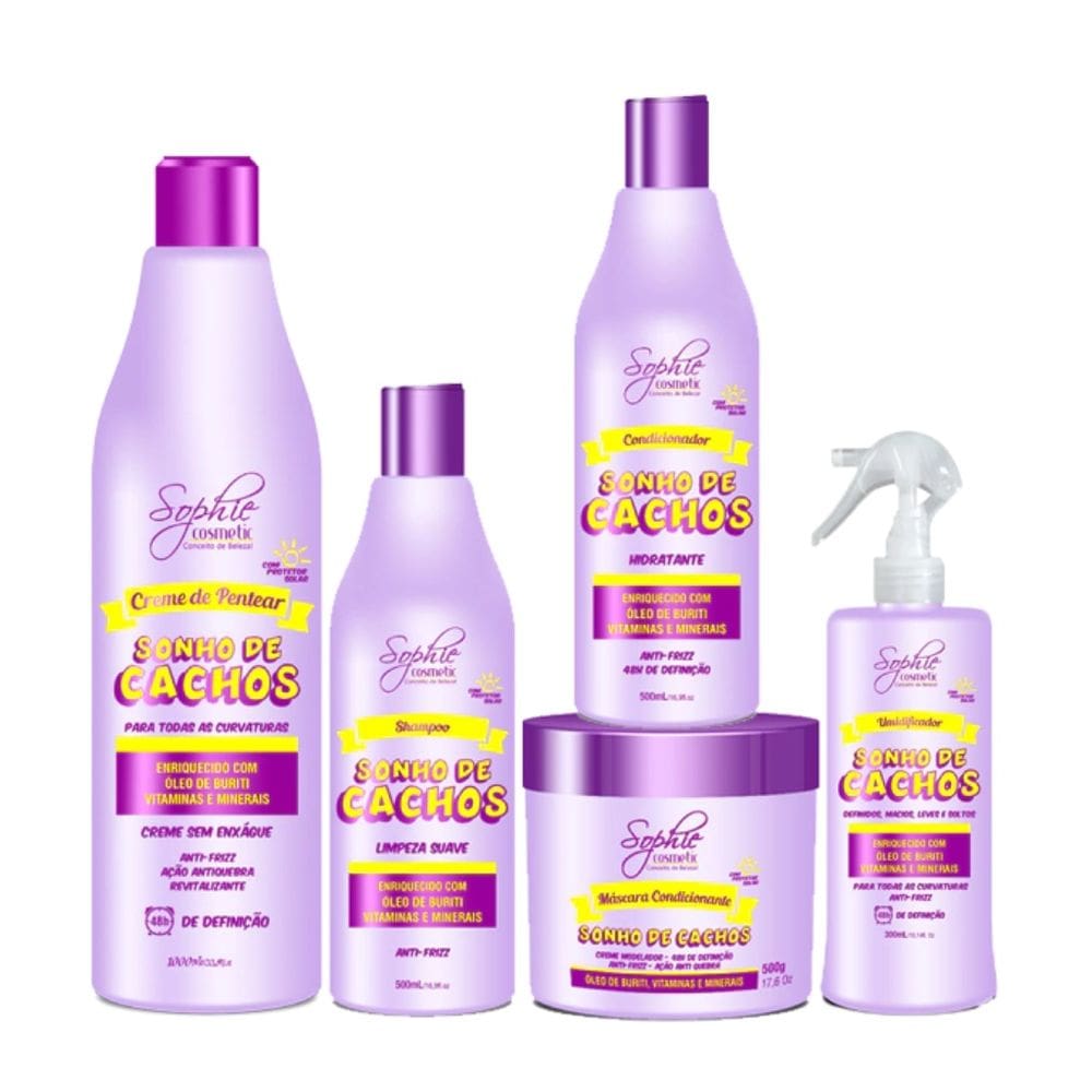 Combo Completo Sonho de Cachos Sophie Cosmetic