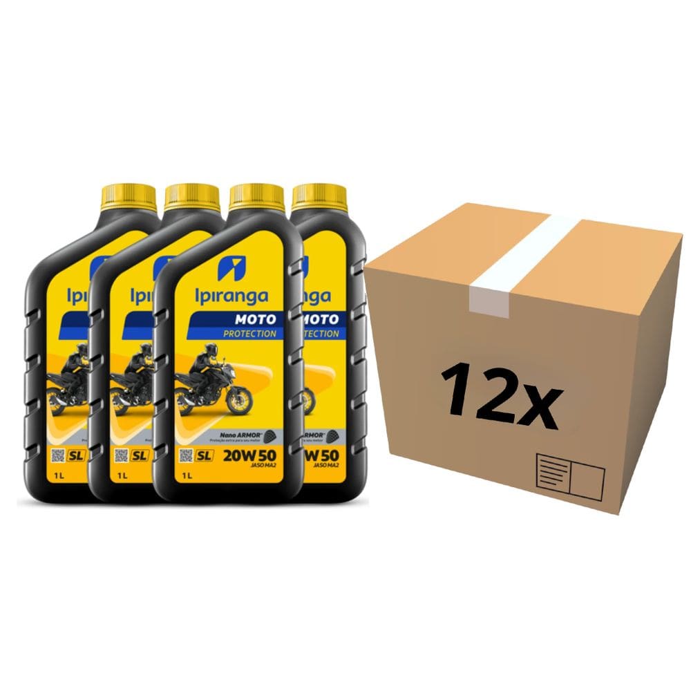 Kit 12L Oleo Mineral Motor Protection 20W50 Sl Ipiranga 12412 Jaso Ma2