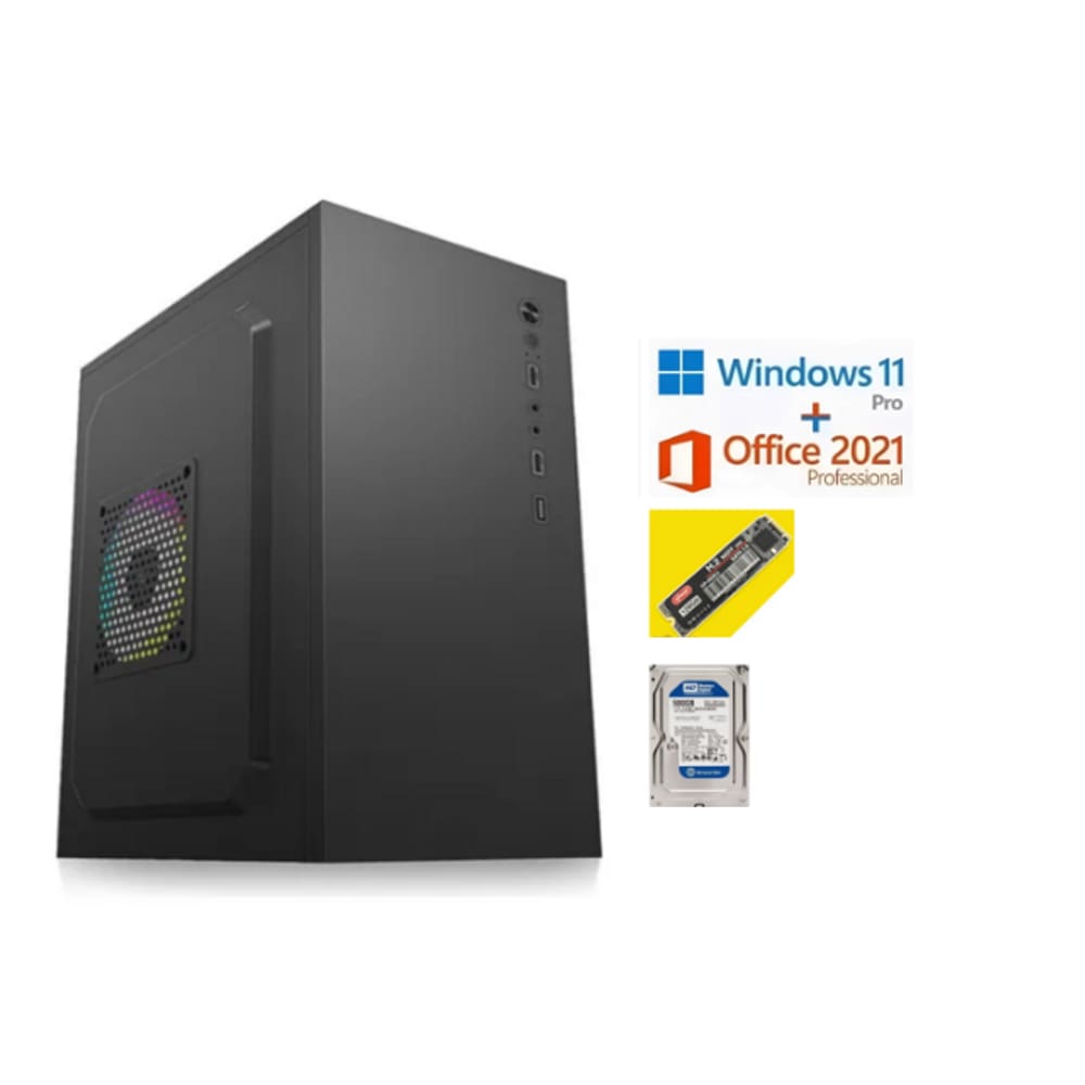 Computador Desktop SSD NVME 128GB, HD 500 GB, 8 GB RAM, Intel I3 3ª ger. WIN 11 + OFFICE 2021