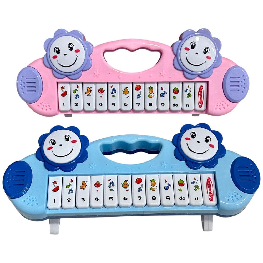 Piano Infantil Teclado Musical Para Criança Som Flores