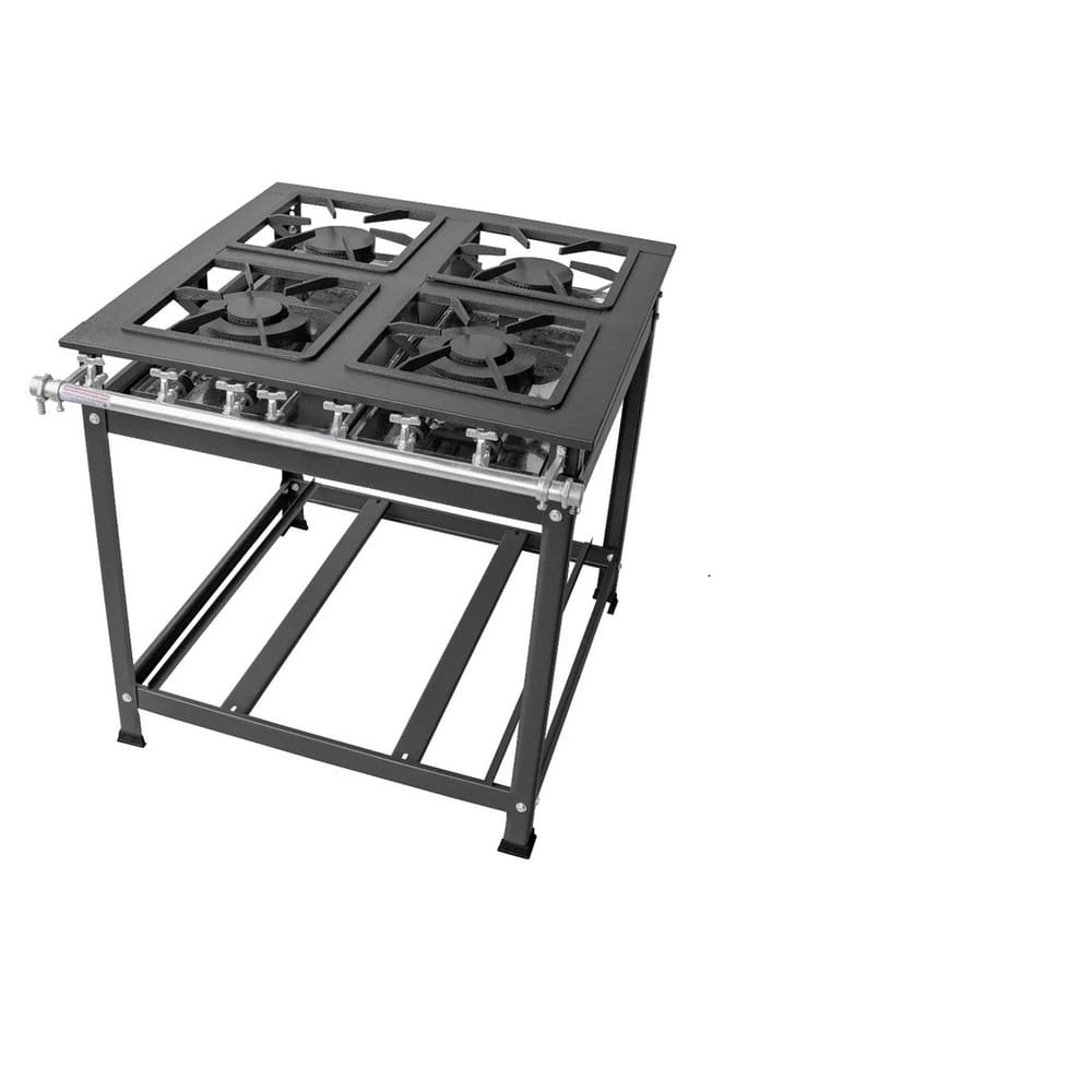 Fogão Industrial 4 Bocas 30x30 P7 Baixa Pressão Leona