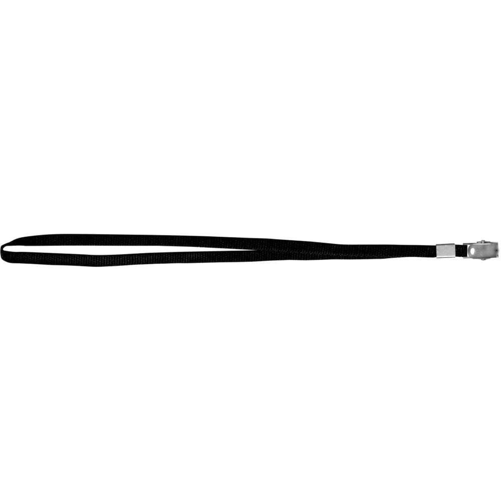 Cordão Para Crachá Tecido Preto Com Jacaré