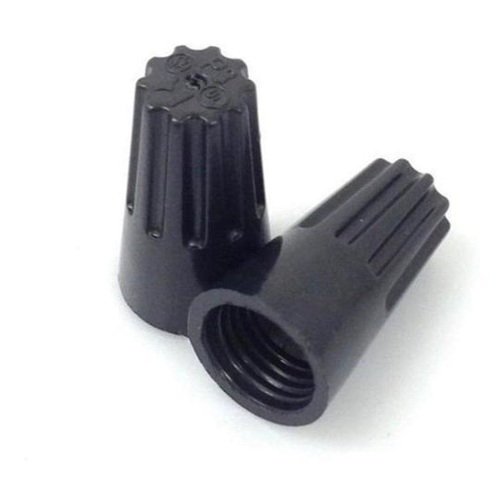 1000 X Conector De Torção Alta Temperatura 150º Preto 2,6Mm