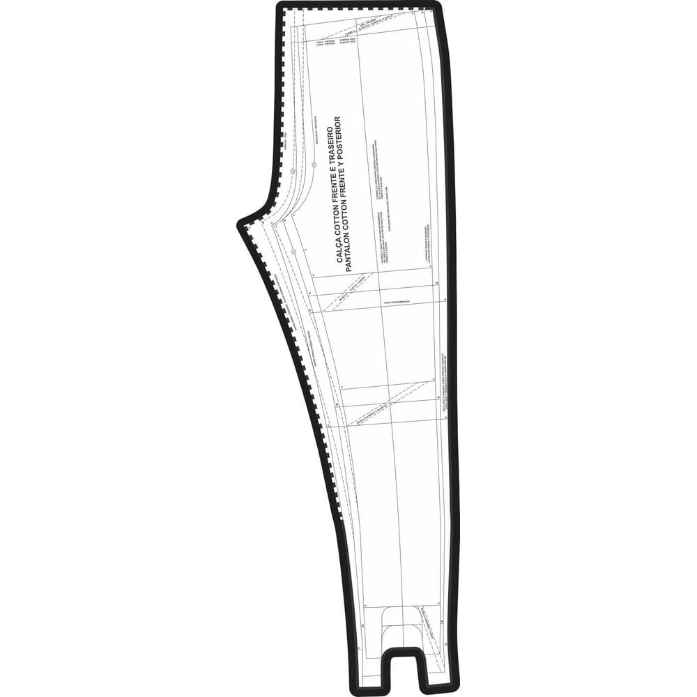 Molde Calça Legging Cós Alto De Academia Fitness