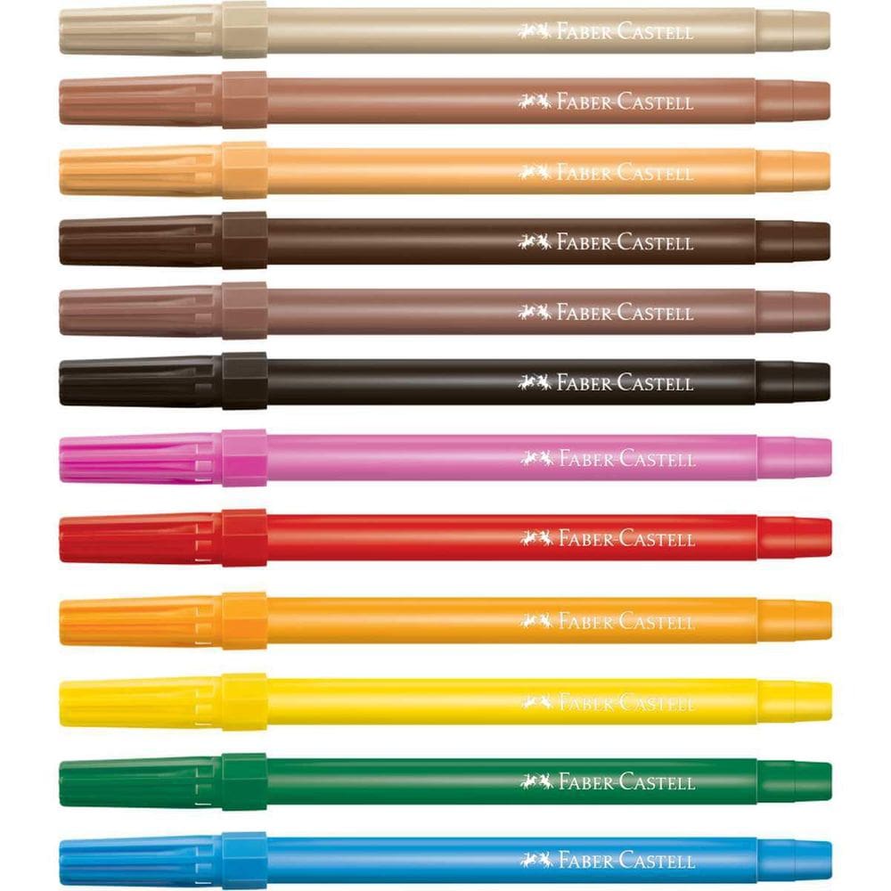 Caneta Hidrográfica Caras E Cores 12Cores