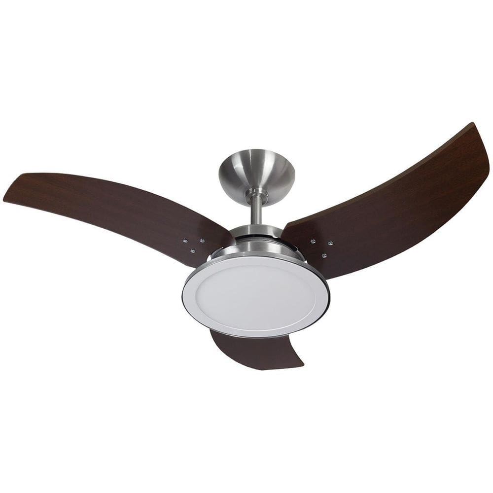 Ventilador De Teto Venom Led Alumínio Escovado Tron