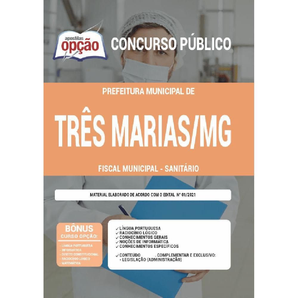 Apostila Três Marias Mg - Fiscal Municipal - Sanitário