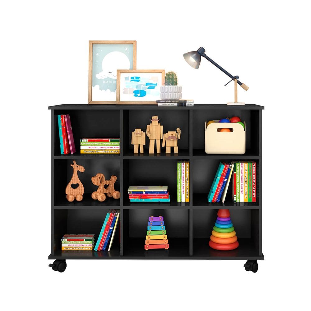 Nicho Organizador Com Rodízios 6 Nichos Encanto Feliz - ÉdeCasaMóveis