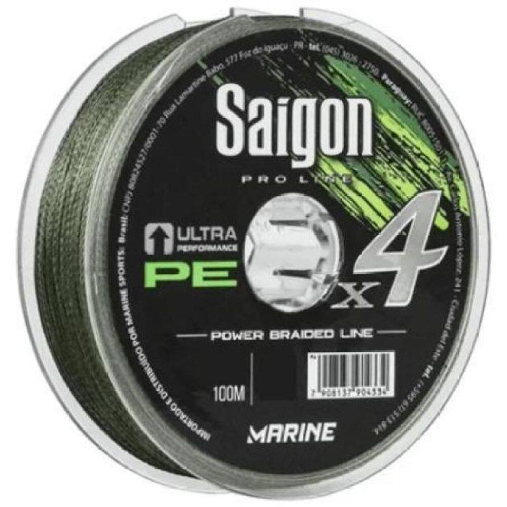 Linha Pesca Multifilamento Saigon 0,20Mm 100M Suporta 11Kg