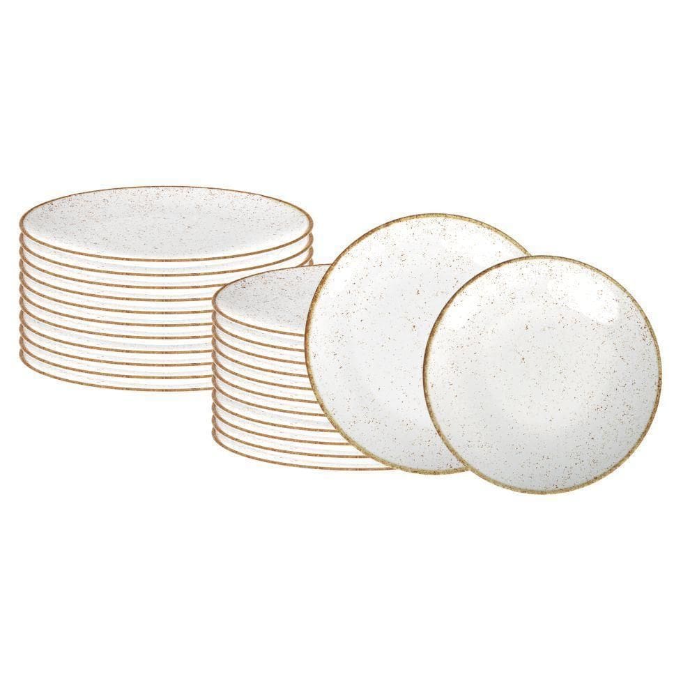 Kit 24 Peças Tramontina Rústico Marrom Porcelana Decorada