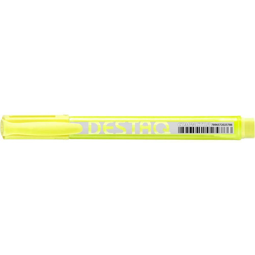 Caneta Marca Texto Destaque Fluorescente Amarela
