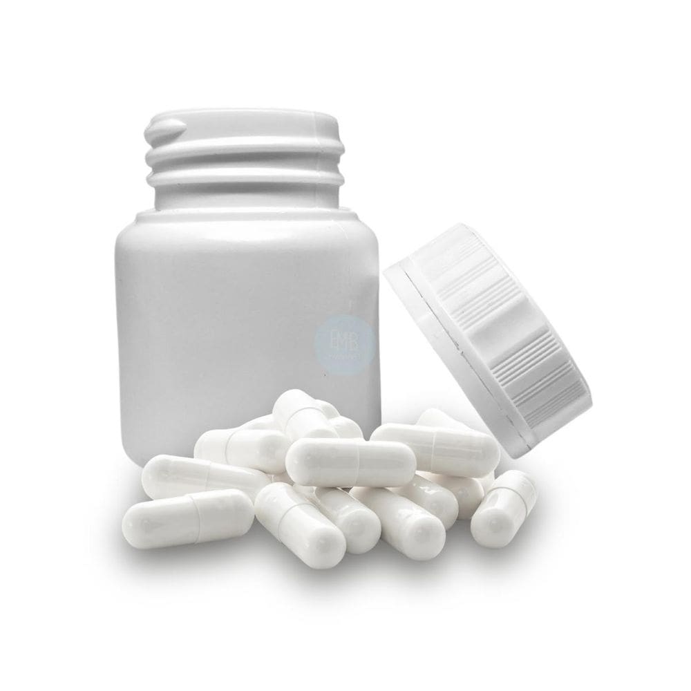 Conjunto 05 Potes 60Ml Para Remédios Com Tampa Lacre