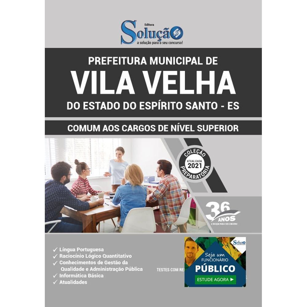 Apostila Vila Velha Es - Comum Aos Cargos De Nível Superior