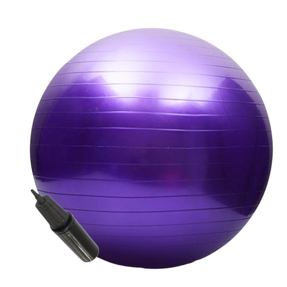 Bola Suíça Yoga Funcional Abdominal Pilates Com Bomba 65 Cm