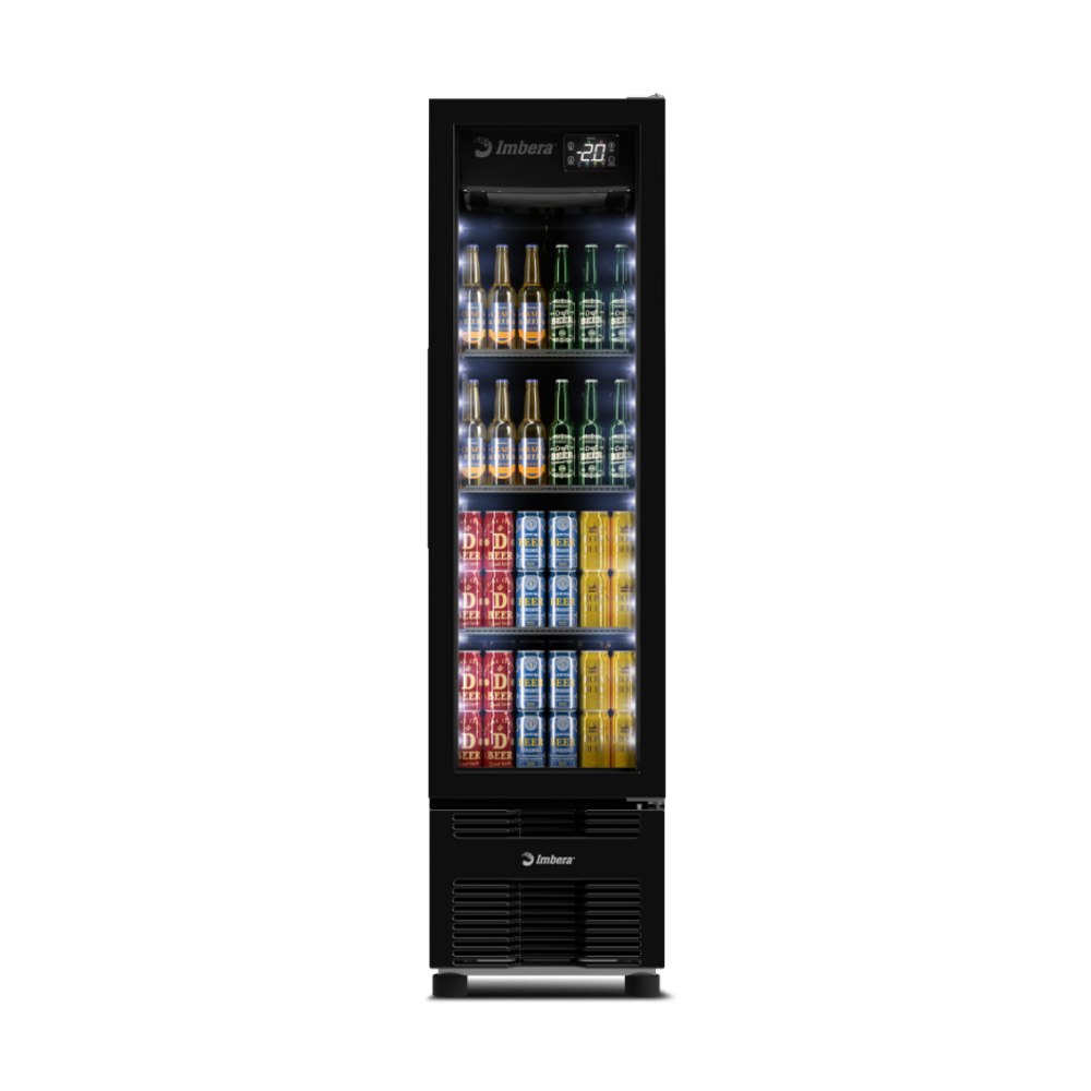 Cervejeira Imbera 244 Litros Porta de Vidro FULL BLACK CCV144 Bivolt Inverter