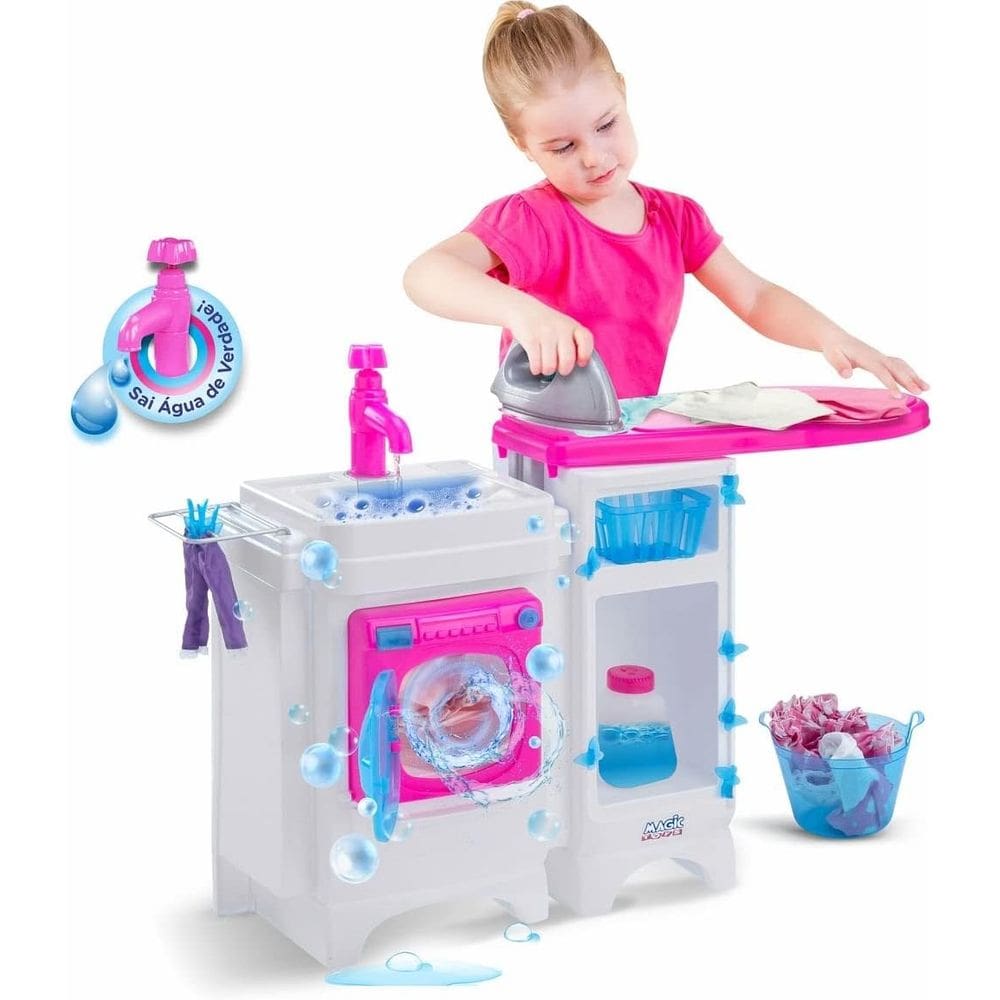 Lavanderia Lava Passa Infantil Acessórios e Água Magic Toys