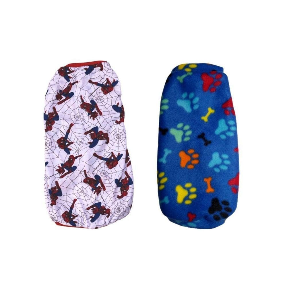 Kit 2 Roupas Para Cães - Pijama E Suéter Azul