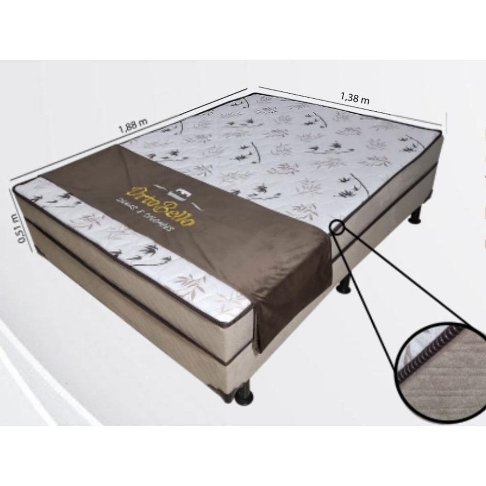 Cama Conjugado Casal D28 Bege