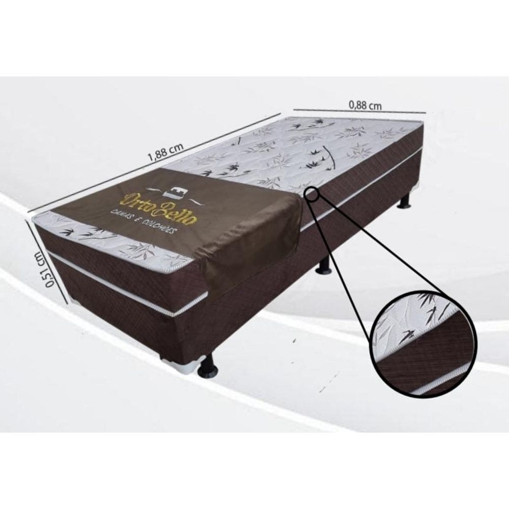 Cama Conjugado Solteiro D28 Marrom