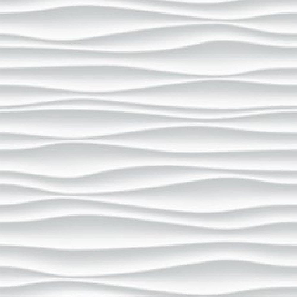 Papel De Parede Efeito Gesso 3D Ondulado Geométrico 3M