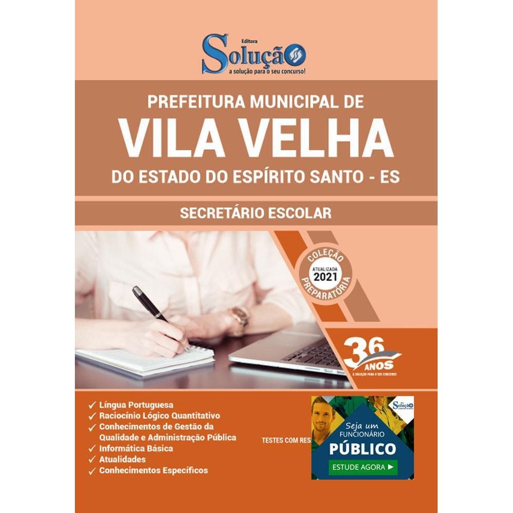 Apostila Prefeitura Vila Velha Es - Secretário Escolar