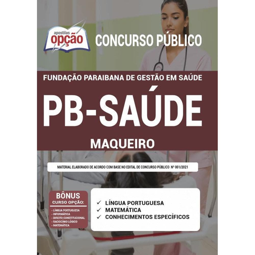 Apostila Concurso Pb Saúde - Maqueiro