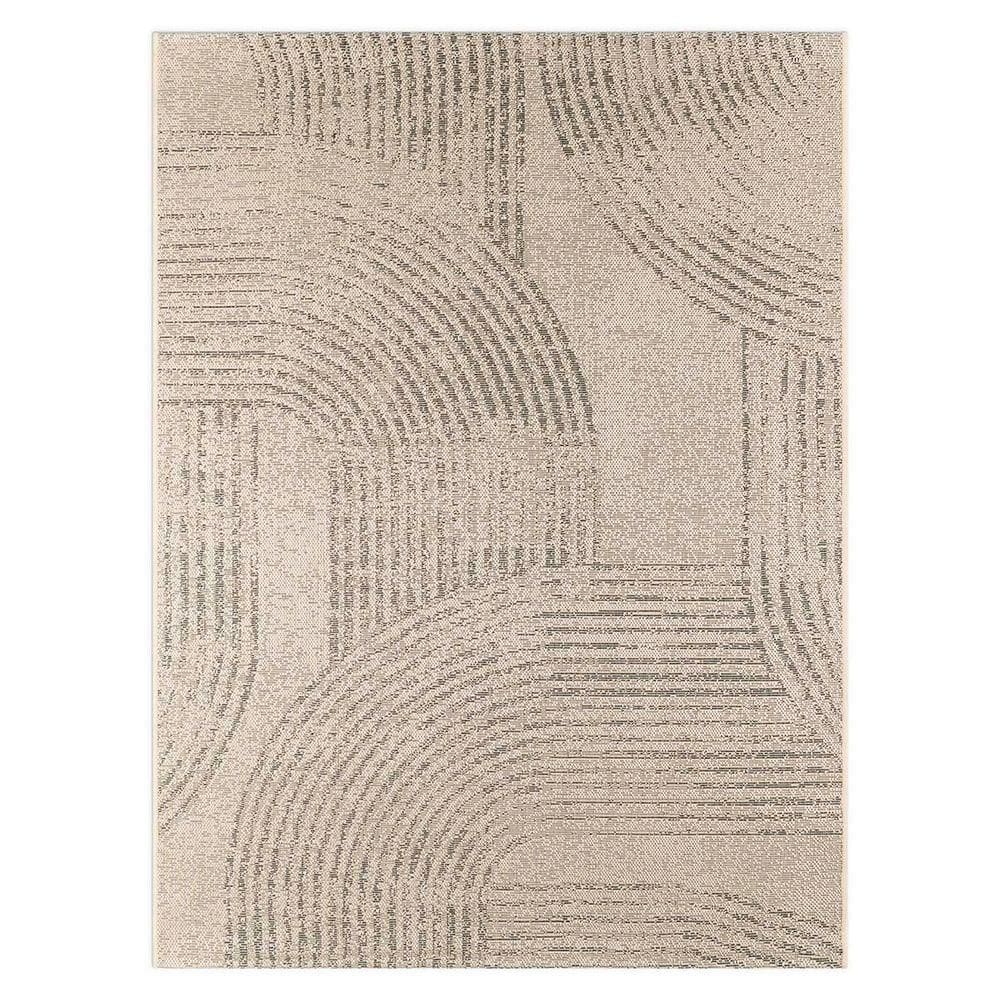 Tapete Sala Sisal Eco-nature Roat 77 Bege-chumbo 1,00x1,50m