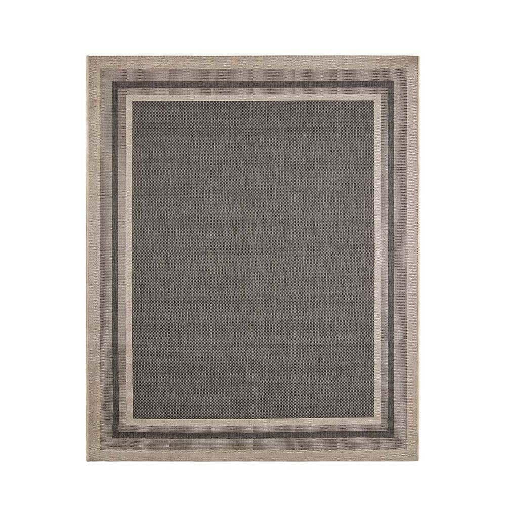 Tapete Sisal Eco-nature Moldura 77 Bege-chumbo 3,00x4,00m