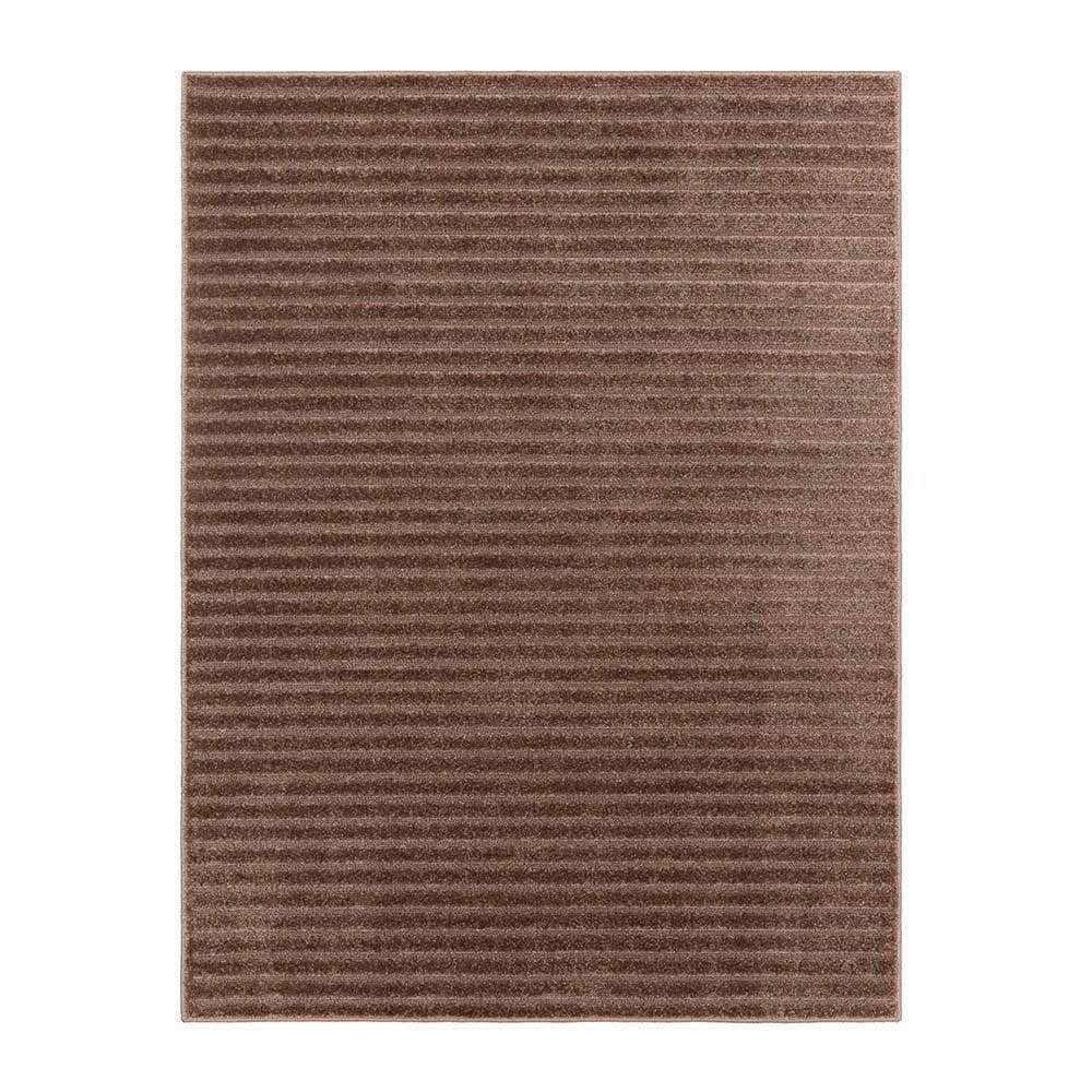 Tapete Para Sala Realce Listras 35 Taupe 1,50x2,00m