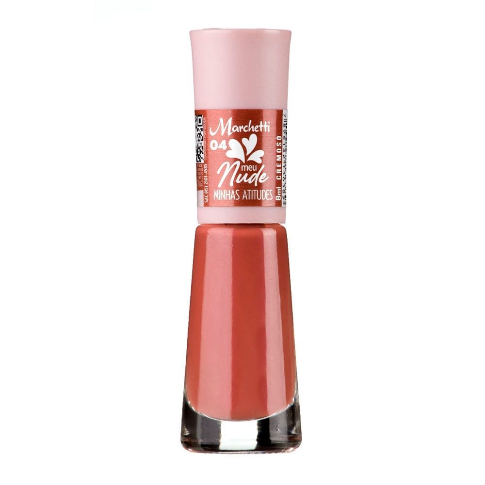 Esmalte Marchetti Cremoso Meu Nude Cor 04 Minhas Atitudes 8ml