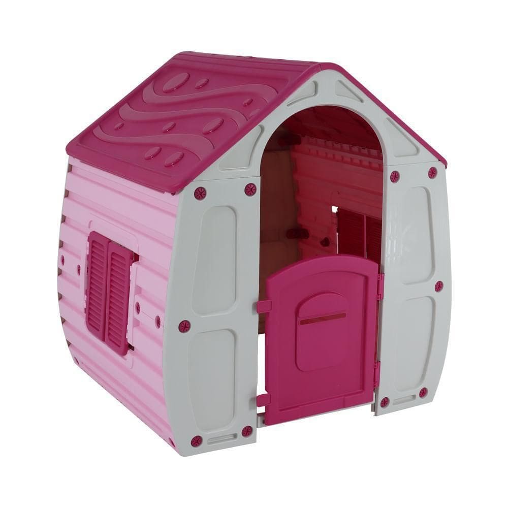 Casinha de Brinquedo Rosa Bel - Montagem Fácil - Funcional