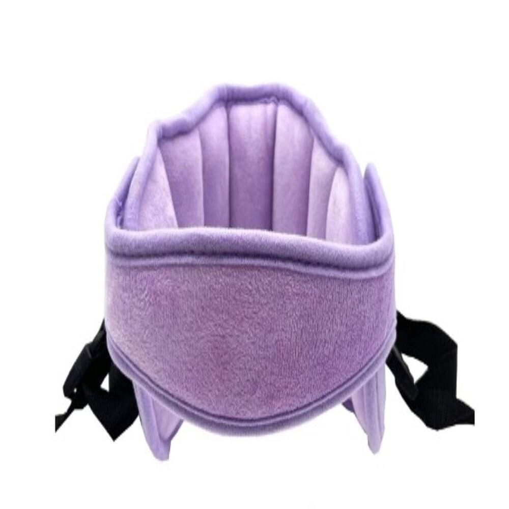 Apoio De Cabeca Infantil Para Carro Faixa Ajustavel Almofada Protecao Bebe Viagem Pescoco Roxo