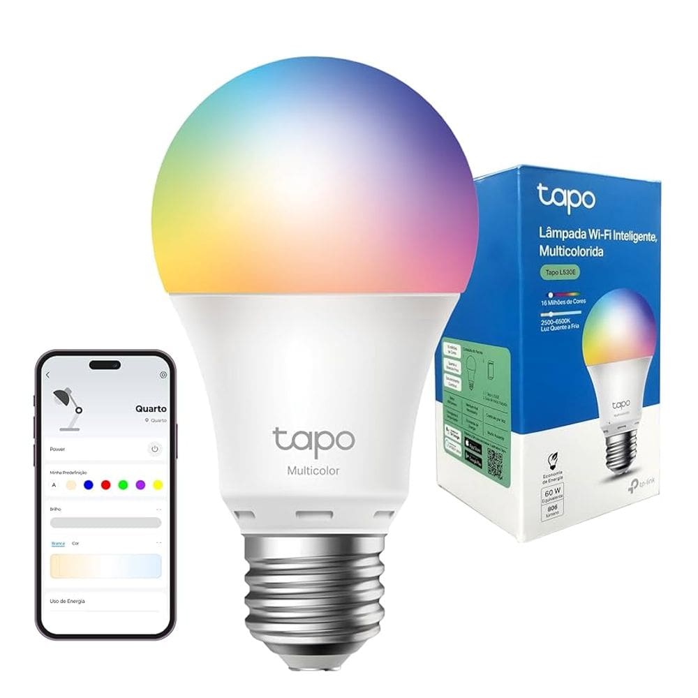 Lampada Inteligente Wi-Fi Tapo L530e Rgb Bivolt Tp-Link