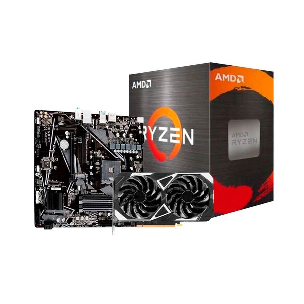 Kit Upgrade Ryzen 5 5600X, Placa Mãe A520M, Placa de Video RTX 3050 6GB, Neologic - NLI90463