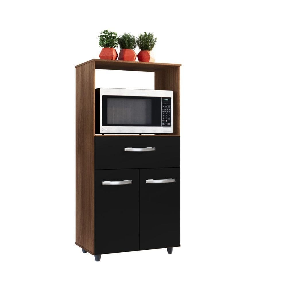 Balcão Multiuso Luna Com Nicho Para Microondas E Forno