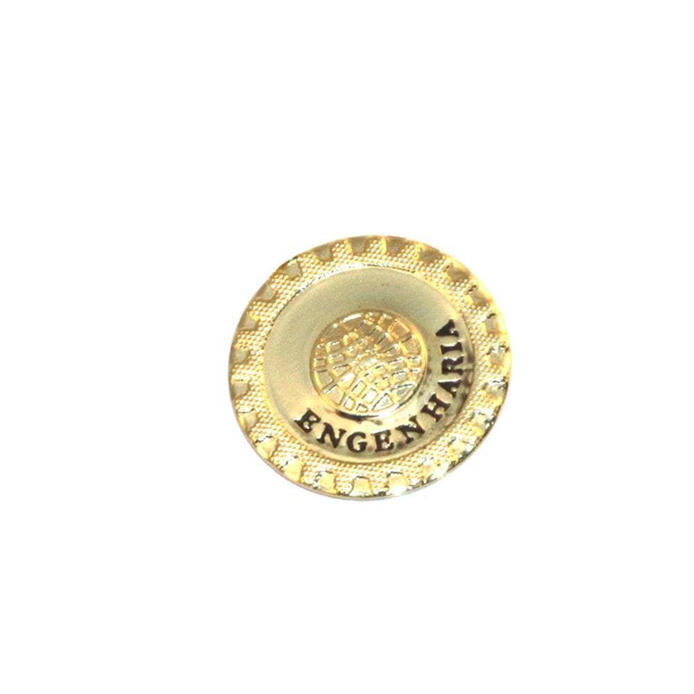 Broche Botton Engenharia Engenheiro Engenheira Folheado 18k