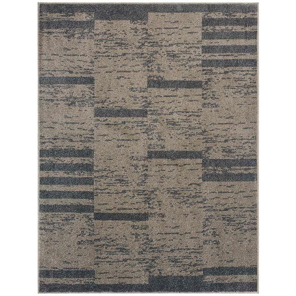 Tapete Para Sala Polo Rennes 51 Cinza 1,00x1,50m