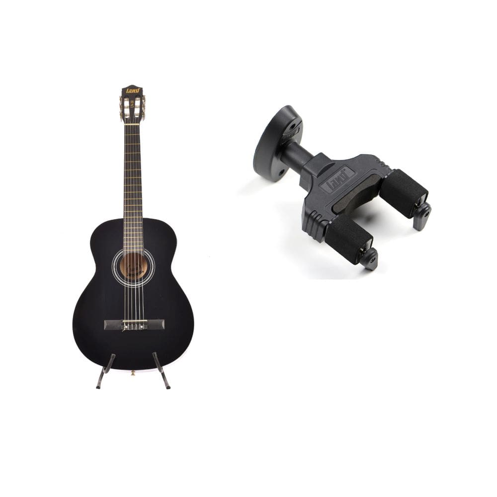 Violão Land Acústico Nylon Preto LN-39 PU | Iniciante | 39