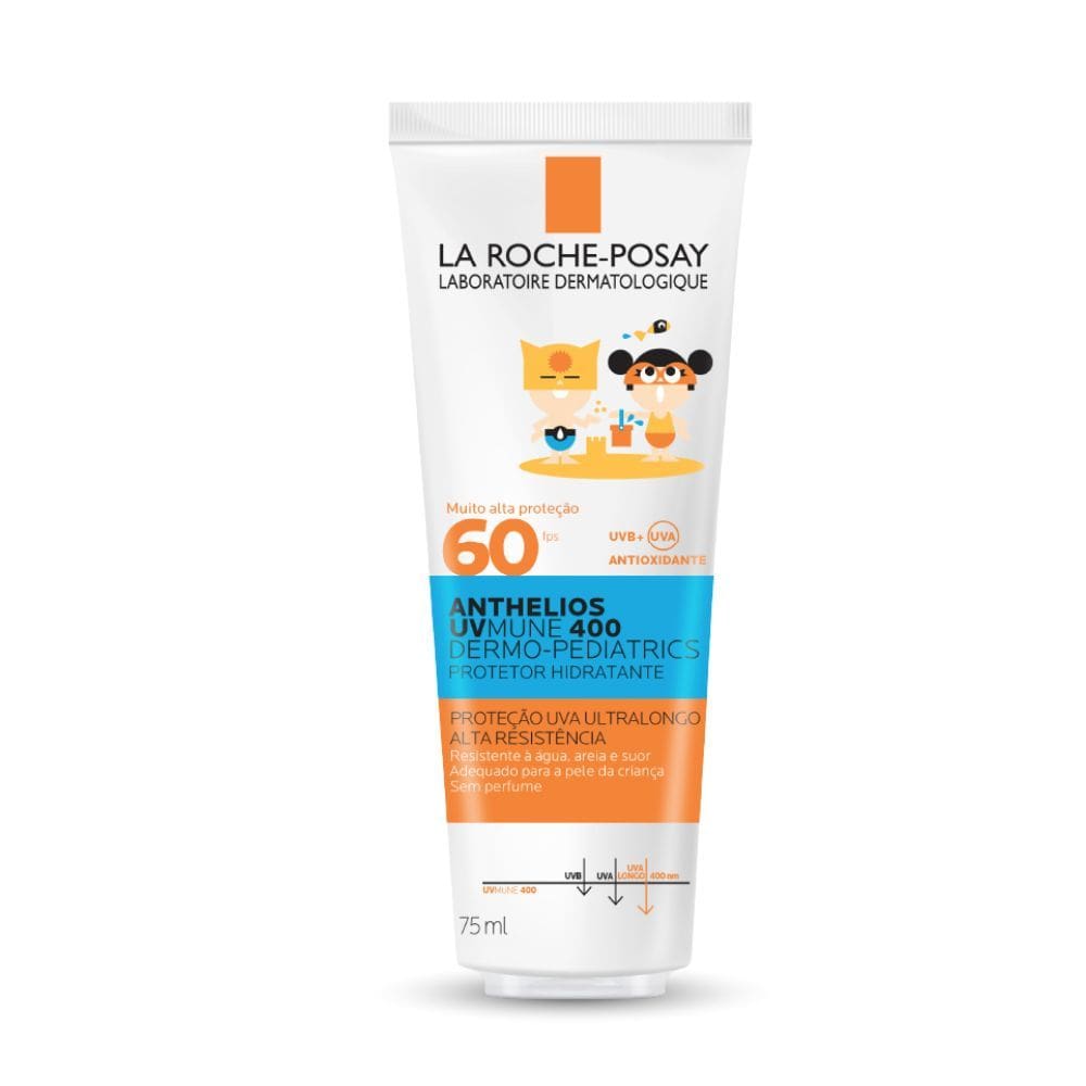 Protetor Solar La Roche Posay Anthelios Uvmune 400 Dermo Pediatrics FPS 60 com 75ml
